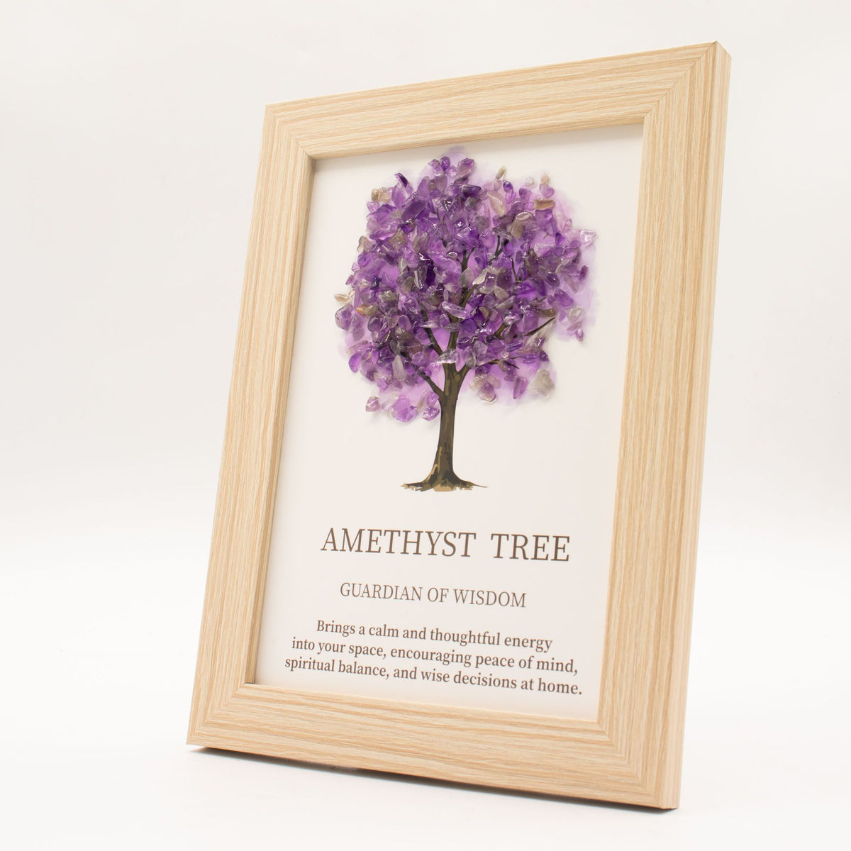 Amethyst Tree of Life Gemstone Picture (20 x 14.7 cm)