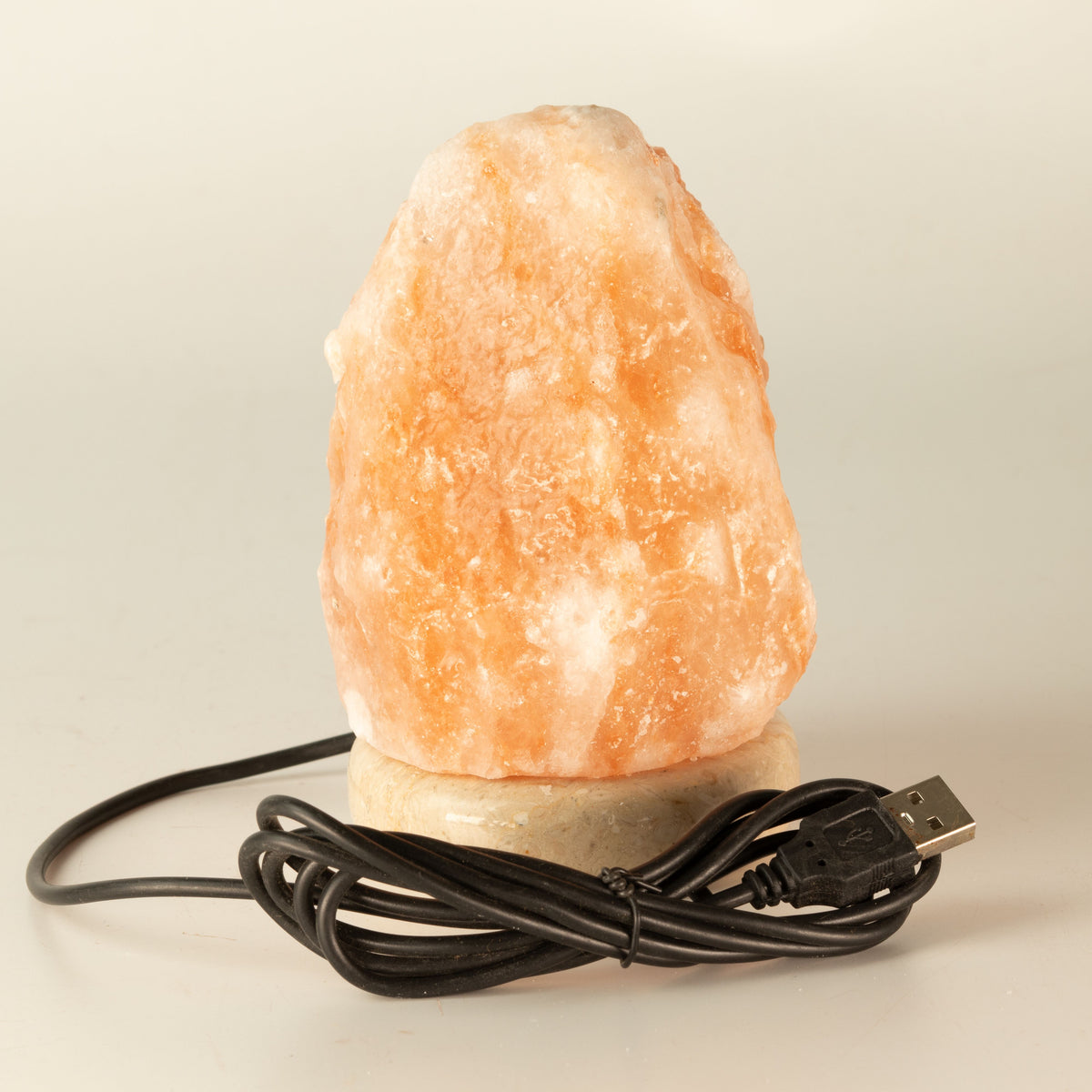 Quality USB Natural Salt Lamp - 11.5 cm Random Colours