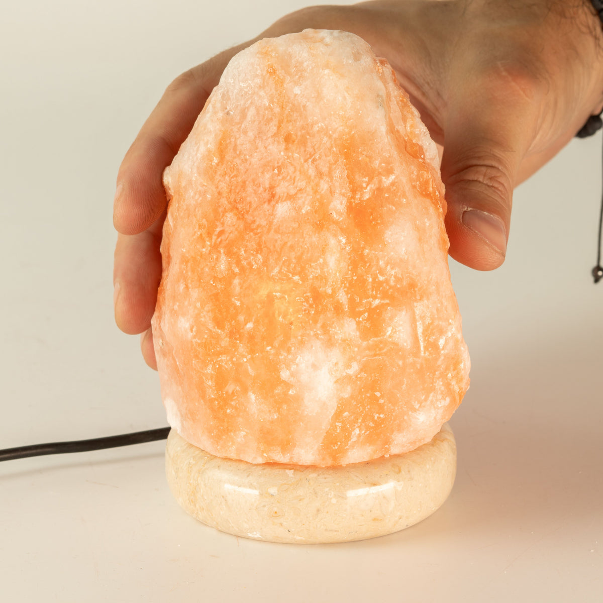 Quality USB Natural Salt Lamp - 11.5 cm Random Colours