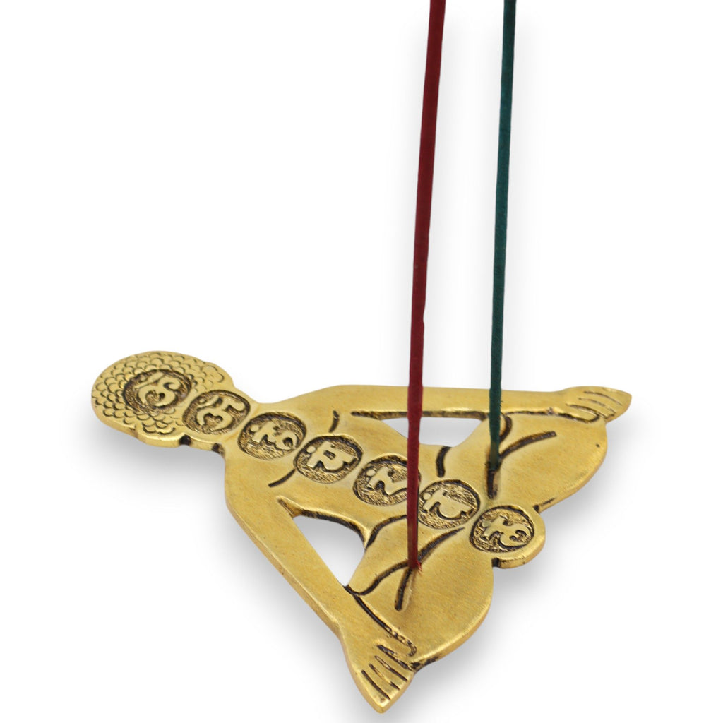 Gold Aluminium Seven Chakra Yoga Incense Holder