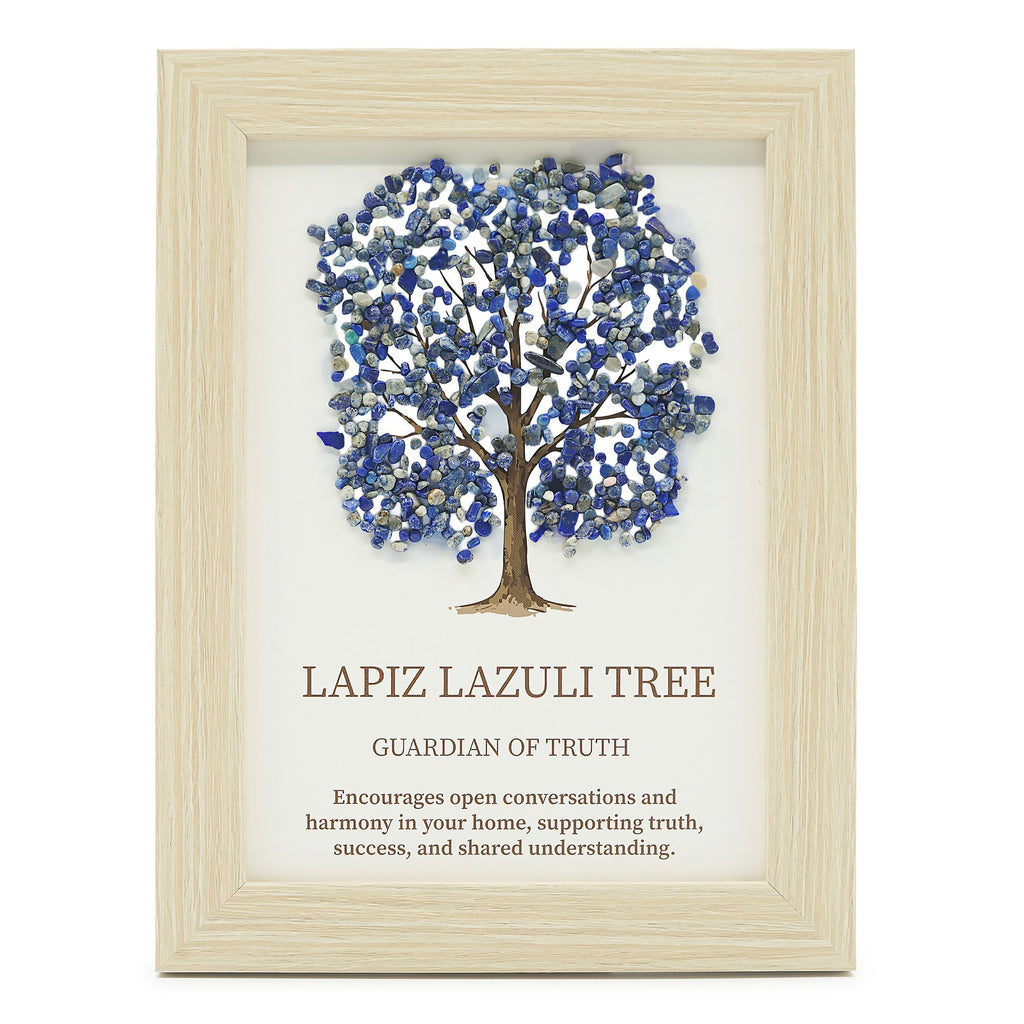 Lapis Lazuli Tree of Life Gemstone Picture (20 x 14.7 cm)