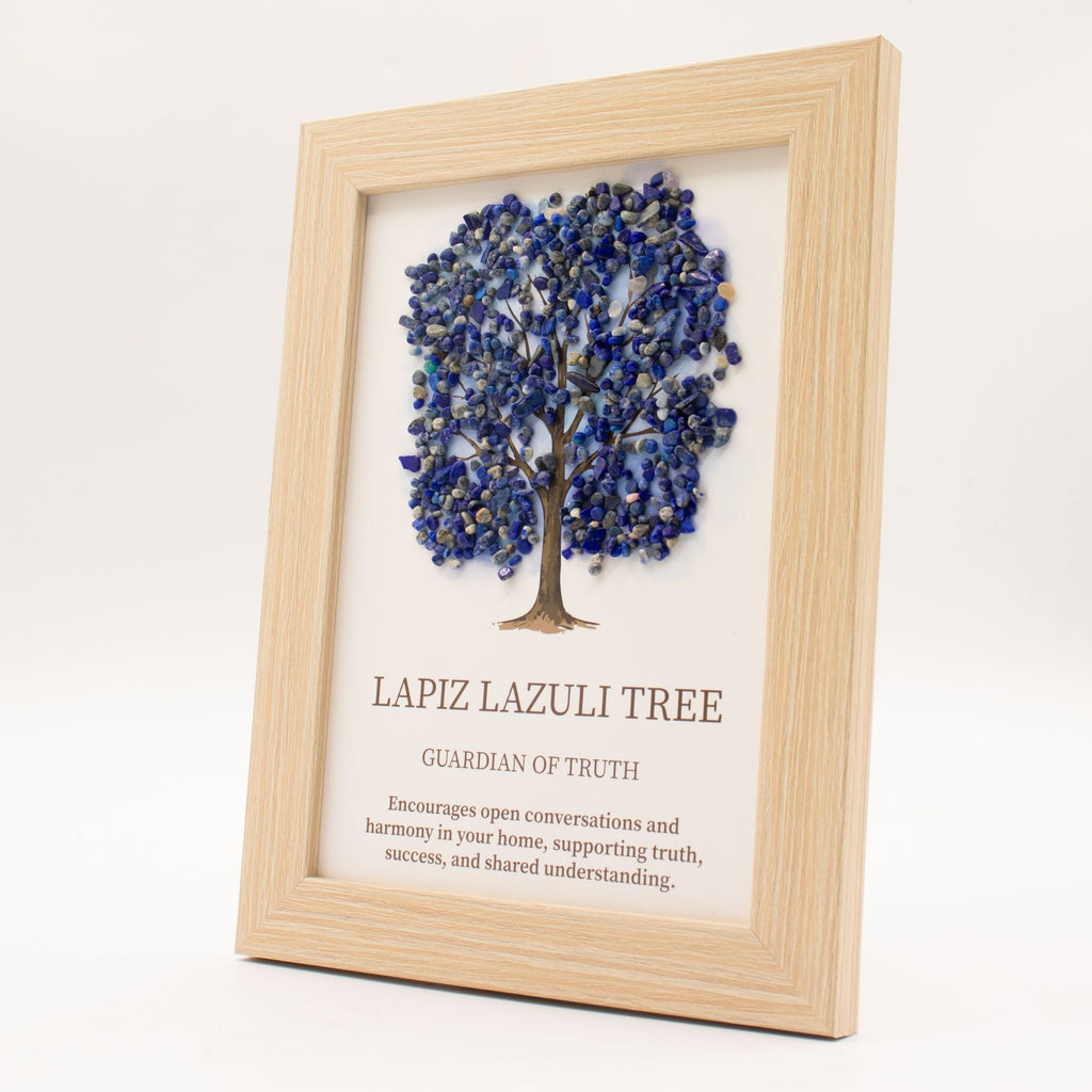 Lapis Lazuli Tree of Life Gemstone Picture (20 x 14.7 cm)
