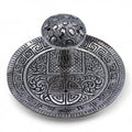 Mushroom Plate Incense Holder - Silver Effect
