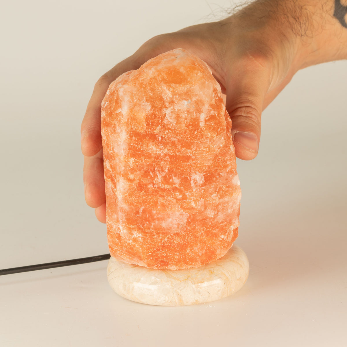 Quality USB Natural Salt Lamp - 11.5 cm (single)