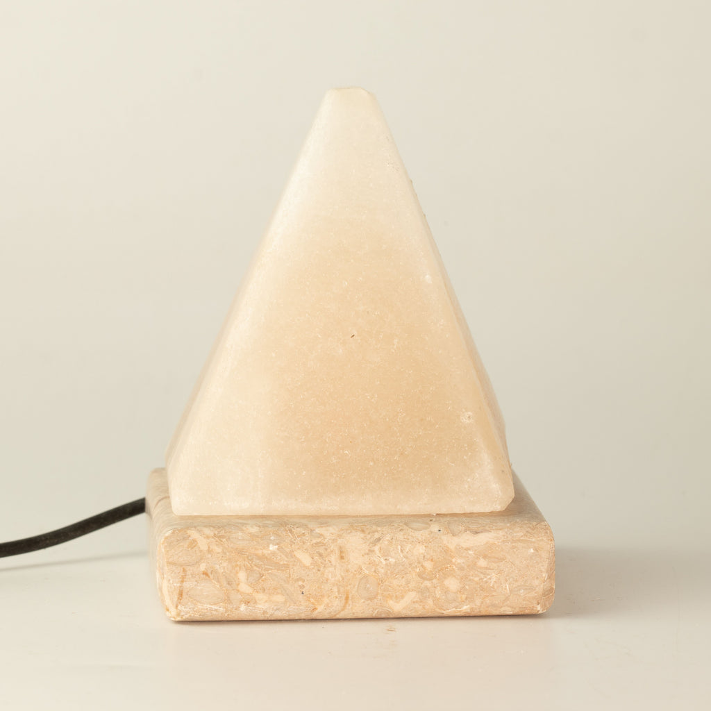 Quality USB Pyramid WHITE Salt Lamp - 9 cm (multi)