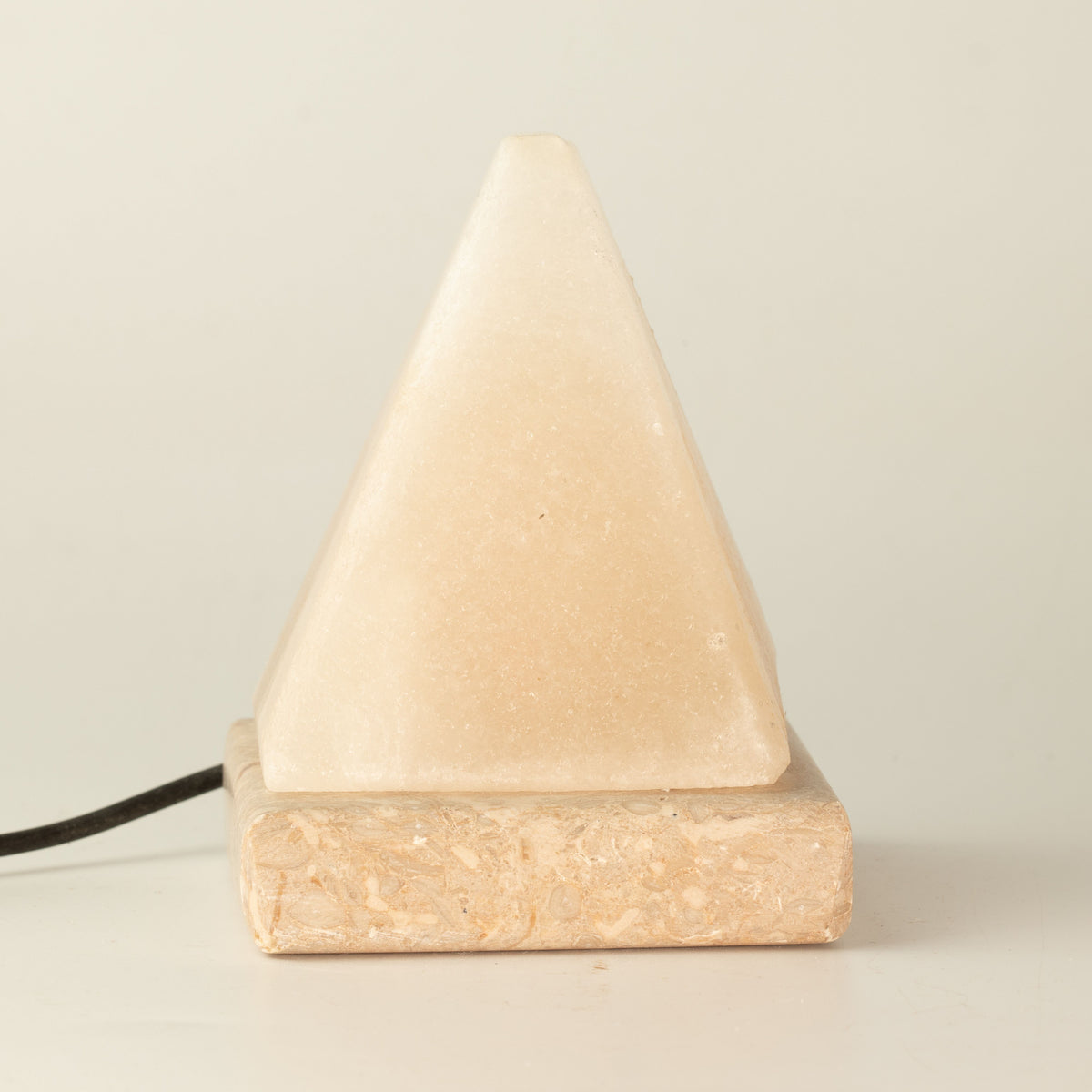 Quality USB Pyramid WHITE Salt Lamp - 9 cm (multi)
