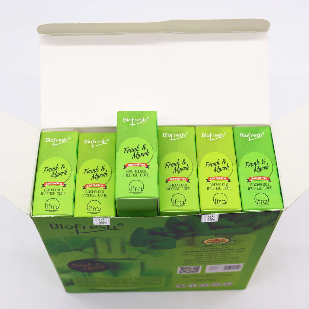 Biofresh Backflow Incense Cones - Frank & Myrrh