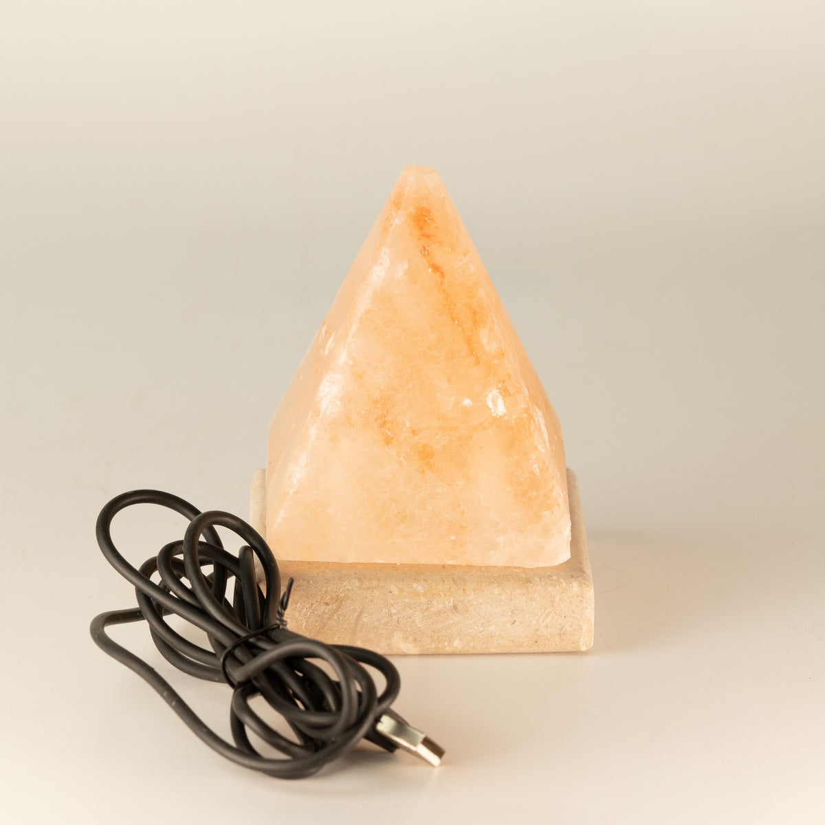 Quality USB Pyramid Salt Lamp - 9 cm (single)